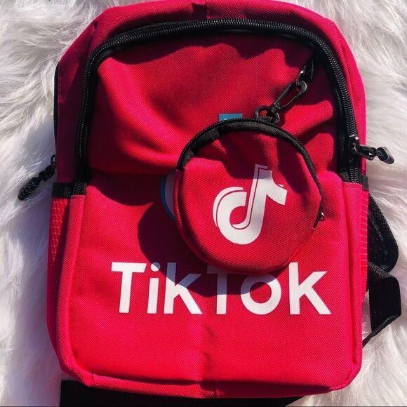 Brand New Trendy Kids Tik Tok School‎ Bagpack with coin purse (Pink)Small - Picture 8 of 8